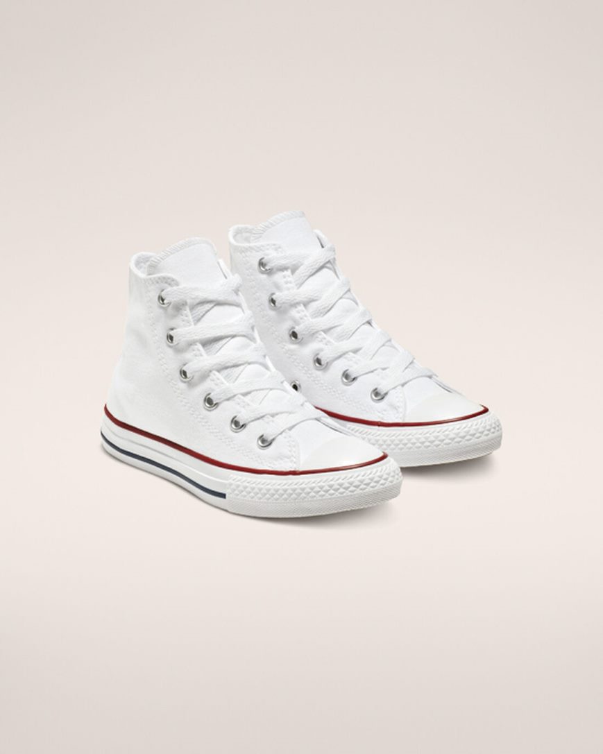 Zapatillas Altas Converse Chuck Taylor All Star Classic Niño Blancas | PE 480P27